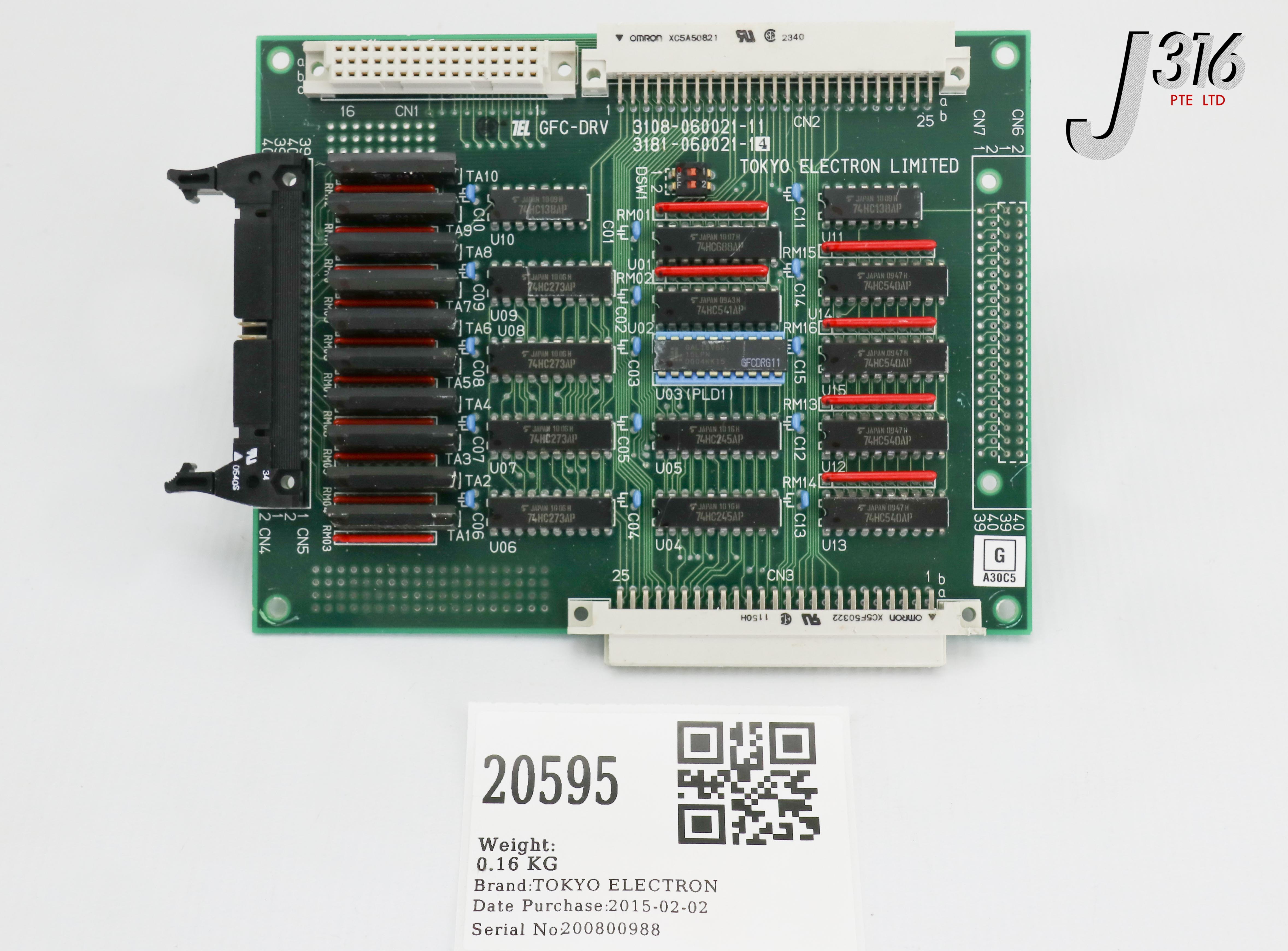 にんにん 20595 TOKYO ELECTRON PCB ASSY, GFC-DRV, 3181-060021-14 3108-060021
